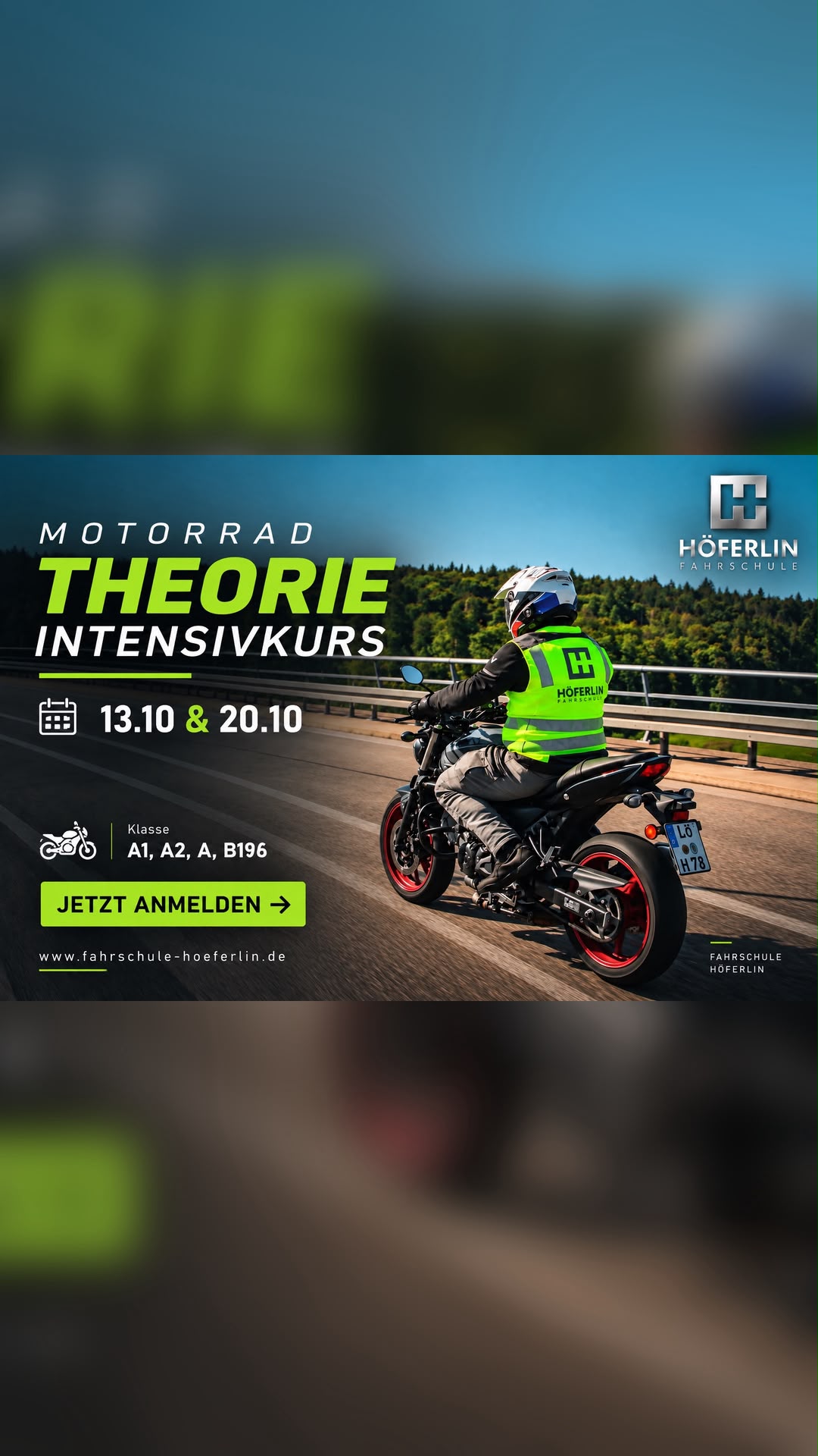 Motorrad Theorie Intensivkurs 13.10 & 20.10 – Klasse A1, A2, A, B196